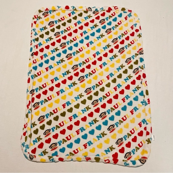 Paul Frank Small Paul Multicolor Patterned Baby Blanket 37” x 29” - Picture 1 of 16